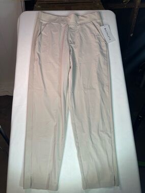 Athleta Women's Cropped Performance Pants in Light Taupe